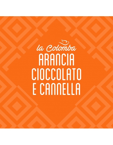 Colomba arancia, cioccolato e cannella